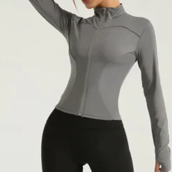 Women's Running T-Shirt Zipper Long Sleeve Tee Tshirt Casual Athleisure Breathable Quick Dry Gym Workout Running Walking Sportswear Activewear Color Block Black White Red