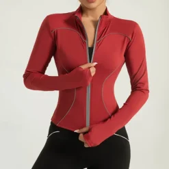 Women's Running T-Shirt Zipper Long Sleeve Tee Tshirt Casual Athleisure Breathable Quick Dry Gym Workout Running Walking Sportswear Activewear Color Block Black White Red