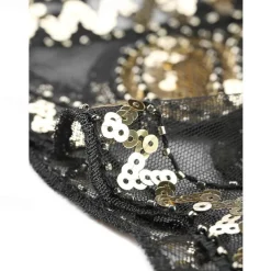 Women's 1920s Shawl Wraps Sequin Beaded Bridal Cover Up Evening Cape Flapper Bolero