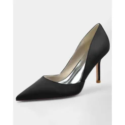 Women's Satin Pointed-Toe Stiletto Heels - Elegant High Heels for Evening Events, Parties, and Weddings
