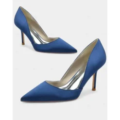 Women's Satin Pointed-Toe Stiletto Heels - Elegant High Heels for Evening Events, Parties, and Weddings