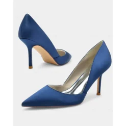 Women's Satin Pointed-Toe Stiletto Heels - Elegant High Heels for Evening Events, Parties, and Weddings