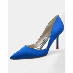 Women's Satin Pointed-Toe Stiletto Heels - Elegant High Heels for Evening Events, Parties, and Weddings