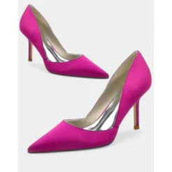 Women's Satin Pointed-Toe Stiletto Heels - Elegant High Heels for Evening Events, Parties, and Weddings