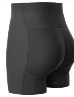 Women's Scrunch Butt Shorts Shapewear Plain High Waist Short Black Home Outfits