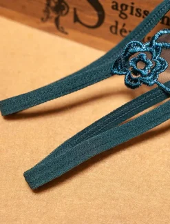 Women's Sexy Lingerie Panties Flower Lovers Hot Comfort Home Valentine's Day Bed Nylon Breathable Embroidery Hole Summer Spring Home Outfits