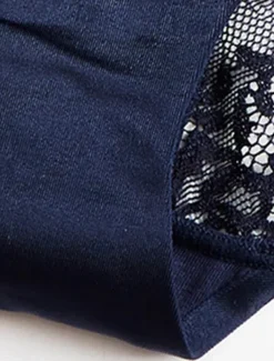 Women's Sexy Lingerie Panties Pure Color Lovers Hot Home Valentine's Day Bed Ice Silk Breathable Hole Summer Spring Home Outfits