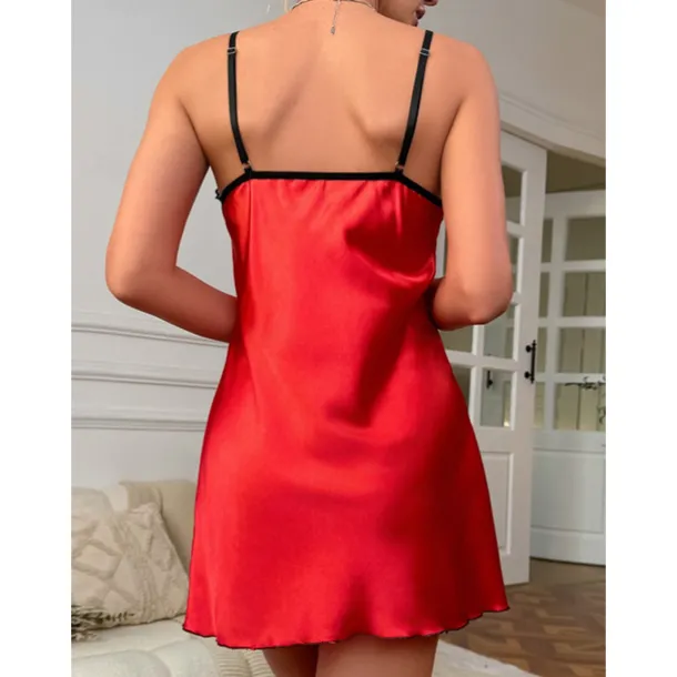 Women's Sexy Lingerie Sexy Bodies Bra MeshNightwearPolyester Solid Colored Red Spring & Summer Fall & Winter