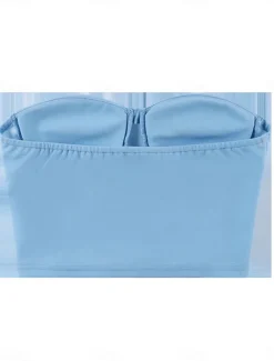 Women's Shapewear Pure Color Corsets Street Date Going out Breathable Bandeau Sleeveless Backless Summer Spring Home Outfits