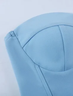 Women's Shapewear Pure Color Corsets Street Date Going out Breathable Bandeau Sleeveless Backless Summer Spring Home Outfits