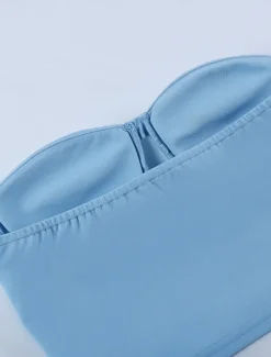 Women's Shapewear Pure Color Corsets Street Date Going out Breathable Bandeau Sleeveless Backless Summer Spring Home Outfits