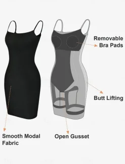 Women's Shapewear Shaping Panty MeshNightwearNylon Solid Colored Black Brown Spring & Summer Fall & Winter