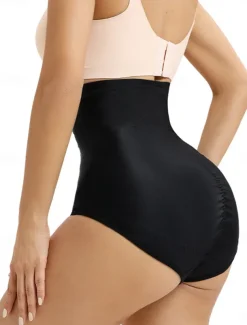 Women's Shapewear Shaping Panty MeshNightwearNylon Solid Colored Black Beige Spring & Summer Fall & Winter