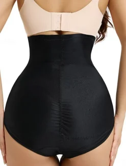 Women's Shapewear Shaping Panty MeshNightwearNylon Solid Colored Black Beige Spring & Summer Fall & Winter