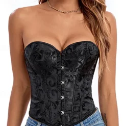 Women's Shapewears Bustier Corset Top Carnival Date Club Corsets Sexy Punk & Gothic Pure Color Buckle Home Outfits
