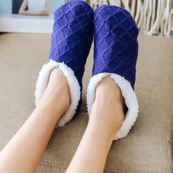 Women's Sherpa Lined Slipper Socks Non Slip Fuzzy Non-Slip Warm Fall & Winter Knit Coral Fleece Socks, Cozy Plush Floor Socks for Fall & Winter