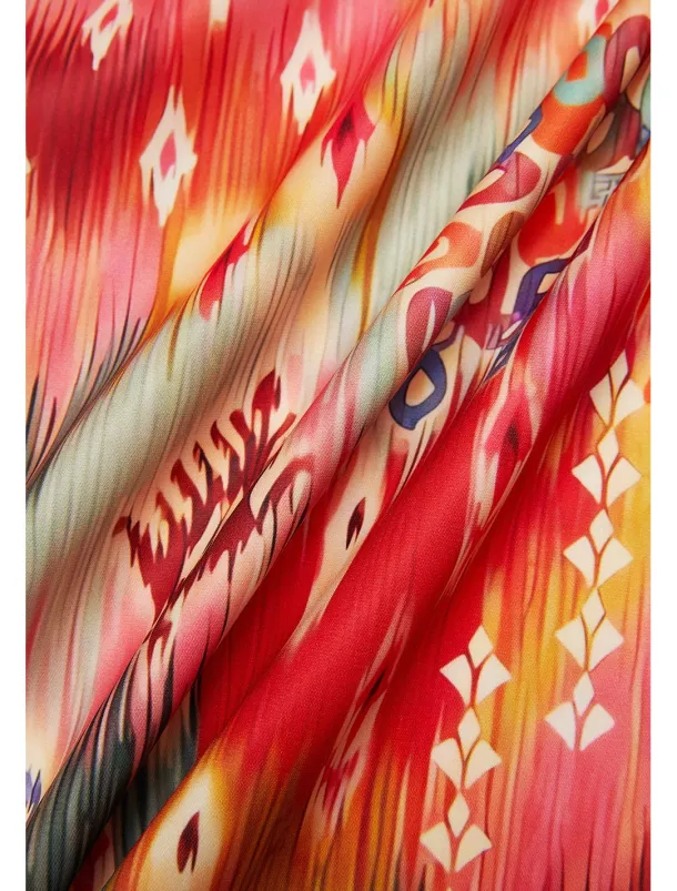 Women's Shirt Basic Buttons Print Long Sleeve Regular Tops Casual Pink Blue Green Spring Fall