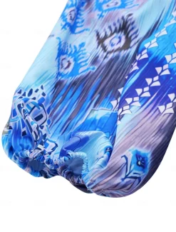 Women's Shirt Basic Buttons Print Long Sleeve Regular Tops Casual Pink Blue Green Spring Fall