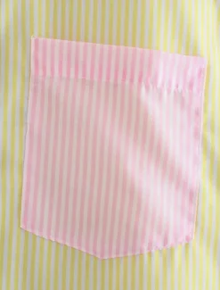 Women's Shirt Blouse Casual Color Block Striped Buttons Pocket Print Long Sleeve Regular Tops Shirt Collar Daily Pink Blue Spring & Summer