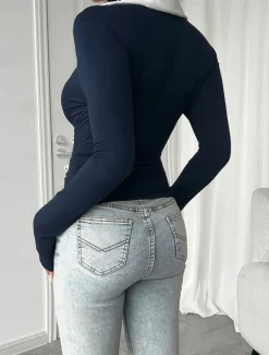 Women's Shirt Blouse Color Block Basic Casual Long Sleeve Shirt Collar Regular Tops Daily Patchwork Black Red Navy Blue Spring Fall Winter