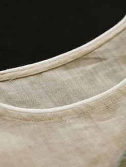 Women's Shirt Blouse Cotton Linen Shirts Feather Basic Casual Half Sleeve Crew Neck Regular Tops Daily Print White Pink Green Khaki Summer Spring