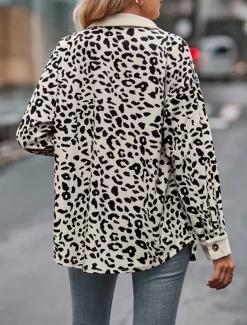 Women's Shirt Jacket Shacket Warm Breathable Buttons Pocket Print Casual Plaid Vacation Street Daily Wear Going out Single Breasted Regular Turndown Regular Fit Long Sleeve Outerwear Pink Blue Brown