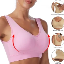 Women's Shockproof Sports Bra Light Support Plus Size Bralette Removable Pad Nylon Spandex Yoga Fitness Gym Workout 10 Colors Breathable Lightweight Soft Padded Home Outfits