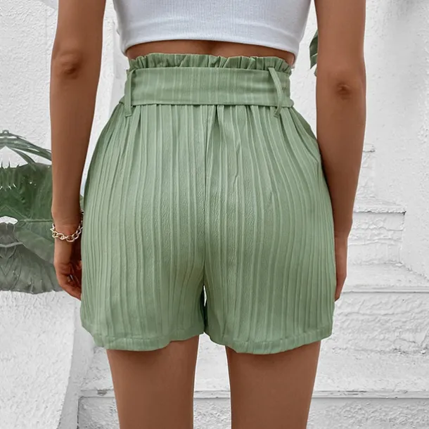 Women's Shorts Casual Daily Short Plain Side Pockets Breathability Comfortable Micro-elastic Going out Weekend Green Summer Regular Fit