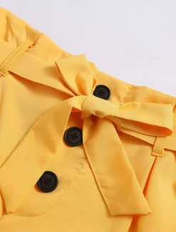 Women's Shorts Casual Daily Short Plain Breathability Comfortable Inelastic Weekend Black White Yellow Red Summer Regular Fit