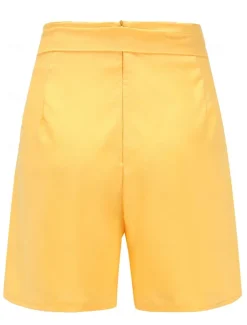 Women's Shorts Casual Daily Short Plain Breathability Comfortable Inelastic Weekend Black White Yellow Red Summer Regular Fit