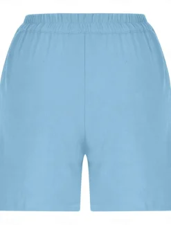 Women's Shorts Solid Color Chinos Fashion Basic Short Medium Waist Plain Pocket Elastic Waist Comfort Outdoor Micro-elastic Vacation Street Causal Army Green Black White Blue Summer Regular Fit