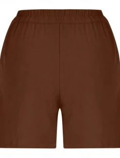 Women's Shorts Solid Color Chinos Fashion Basic Short Medium Waist Plain Pocket Elastic Waist Comfort Outdoor Micro-elastic Vacation Street Causal Army Green Black White Blue Summer Regular Fit