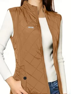 Women's Shrugs Sleeveless Turtleneck Black Army Green Blue Brown Spring Fall Winter