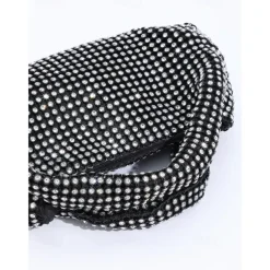 Women's Silver Rhinestone Handbag – Sparkling Evening Clutch Bag for Parties, Weddings, and Formal Events