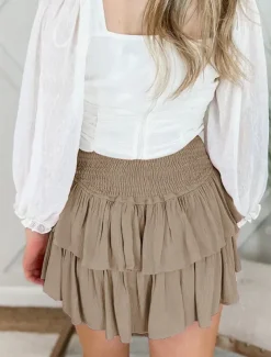 Women's Skirt A Line Fashion Casual Mini High Waist Skirts Solid Colored Layered Street Daily Black White Pink Red Summer Rayon