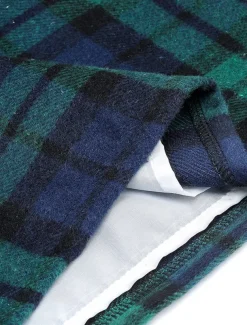 Women's Skirt Bodycon Fashion Casual Mini High Waist Skirts Plaid Print Vacation Street Sapphire Turquoise Dark Green Dark Coffee Winter Woolen