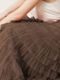 Women's Skirt Swing Tutu Maxi High Waist Skirts Pleated Solid Colored Street Daily Spring & Summer Elegant Fashion Casual Apricot Black Khaki Rose Red