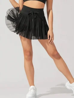 Women's Skirt Tutu Fashion Casual Mini High Waist Skirts Solid Colored Casual Daily Weekend Apricot Black White Pink Summer Polyester