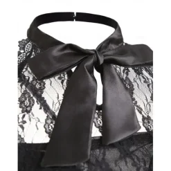 Women's Sleeveless Gothic Dress with Corset Halter Lace Swing Cocktail Dress Tulle Dress Formal Casual Halloween Punk Hippie Dresses