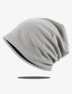 Women's Slouchy Beanie Hat with Textured Knit Design, Casual Lightweight Cap for Autumn and Winter Fashion