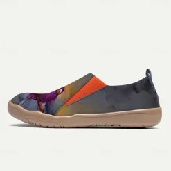 Women's Sneakers Flats Slip-Ons Print Shoes Slip-on Sneakers Daily Travel Bird Painting Flat Heel Vacation Casual Comfort Canvas Loafer Light Red Blue Green