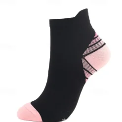 Women's Socks Sport Compression 2 Pairs Nylon Breathable Marathon Running Bicycle Crew Socks