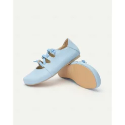 Women's Soft Faux Leather Barefoot Shoes with Adjustable Straps – Lightweight and Flexible Casual Flats