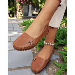 Women's Soft Pink Loafers – Comfortable Slip-On Driving Moccasins for Office, Shopping and Weekend Outings