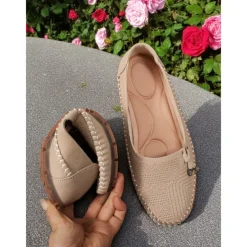 Women's Soft Pink Loafers – Comfortable Slip-On Driving Moccasins for Office, Shopping and Weekend Outings