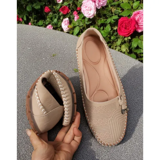 Women's Soft Pink Loafers – Comfortable Slip-On Driving Moccasins for Office, Shopping and Weekend Outings