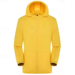 Women's Softshell Jacket Hiking Jacket Outdoor Sun Protection Windproof Lightweight Jacket Windbreaker Jacket Traveling Wine Red Black White Yellow Pink