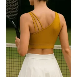 Women's Solid Colored Tennis Top Sleeveless Sweat-Wicking Moisture Wicking Breathable Tennis Golf Pickleball Straps White Yellow Green Tennis Clothing