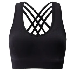 Women's Sports Bras High Impact Seamless Longline Sports Bra for Women Pack with Removable Pad Home Outfits