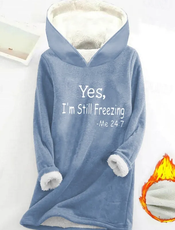 Women's Sporty Chic Hoodie Sweatshirt Pullover Sherpa Letter Casual Sports Print Warm Fuzzy Comfrt Hoodie Long Sleeve Top Micro-elastic Fall & Winter Comfrt Breathable Soft Fabric